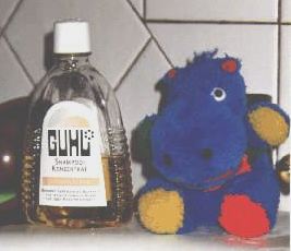 Willy wird gebadet