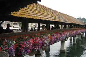 Kapellbrücke in Luzern Schweiz